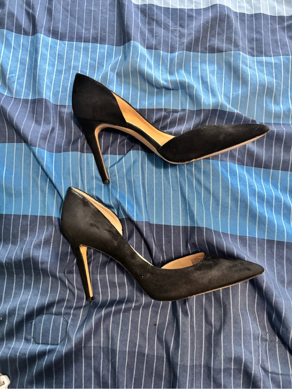 INC International Concepts Black Pointed-Toe D'Orsay Stiletto Heels